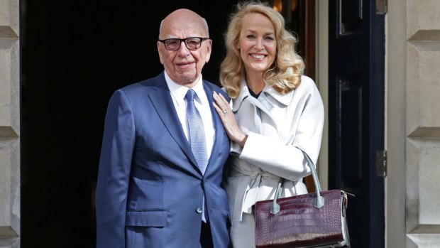 Four time's a charm for Rupert Murdoch who married Jerry Hall after announcing their engagement in the classifieds earlier this year.