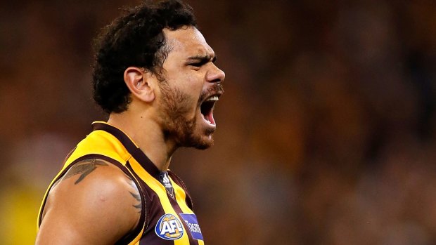 Cyril Rioli was among the Hawks' best in their loss to the Cats.