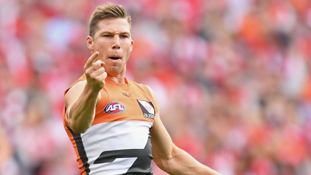 Injury woes: Toby Greene of the Giants.