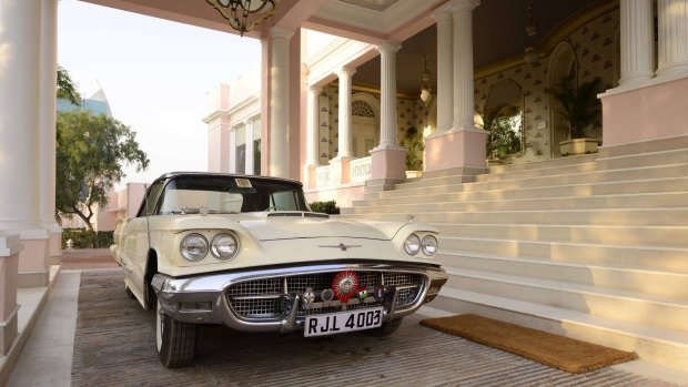 A Thunderbird that once belonged to the former maharajah.