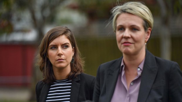 Tanya Plibersek joined Labor's candidate for Northcote, Clare Burns, on Wednesday.