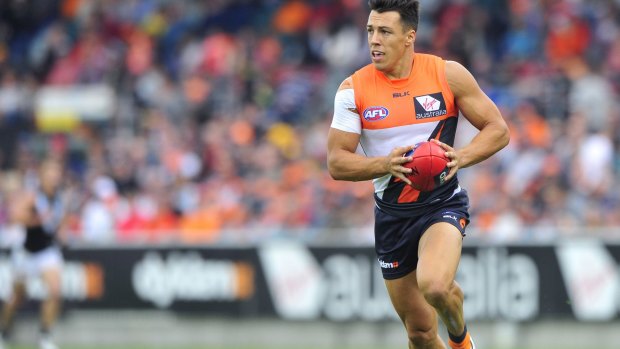 Set for return: Giants midfield star Dylan Shiel  is pushing for selection this weekend.