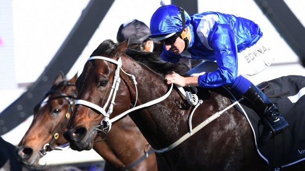 Her race: Winx takes out this year's Warwick Stakes.