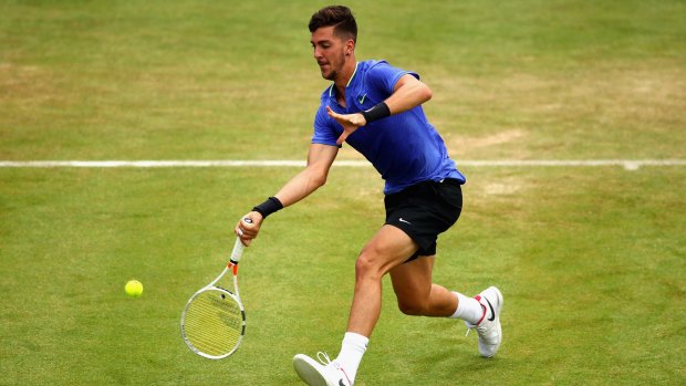 Thanasi Kokkinakis was defeated in less than an hour.