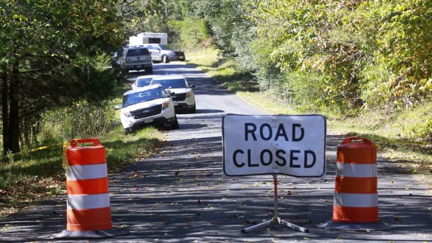 Authorities search a rural area of Albermarle County where human remains were found. 