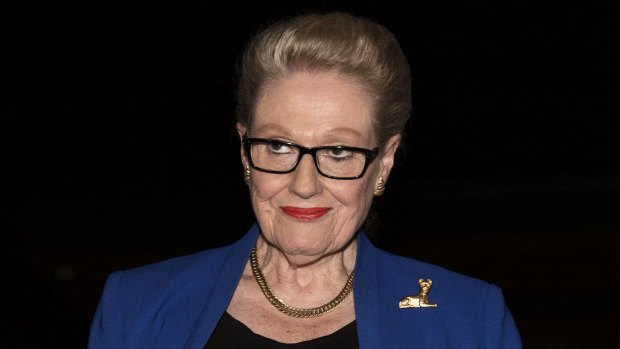 Bronwyn Bishop leaving the Dee Why RSL after the Liberal pre-selection on April 16.