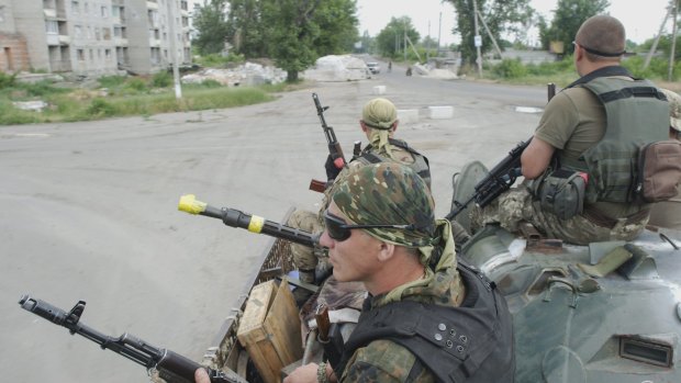 Members of the Ukrainian armed forces in Avdiivka in Donetsk, Ukraine, last week.