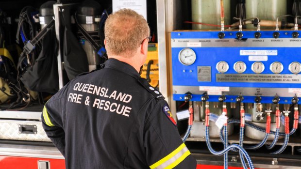 Queensland Fire and Emergency Service crews are working to disperse gas that has leaked near Gladstone. 