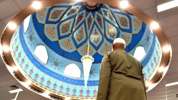 Scenes from Lakemba Mosque, which is open to the public for National Mosque Open Day on Saturday.