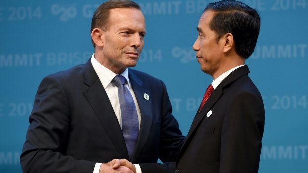 The delay in executions has been linked to everything from phone taps to the unpopularity of PM Tony Abbott, pictured here with Joko Widodo. 