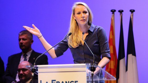 National Front leader Marion Marechal Le Pen - the rise of the far right in Europe mirrors Trump's rise in the United States.