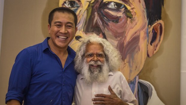 Anh Do and Jack Charles in Anh's Brush With Fame.
