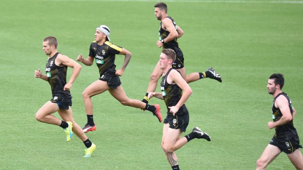 Richmond's first to fourth year players are back in training.