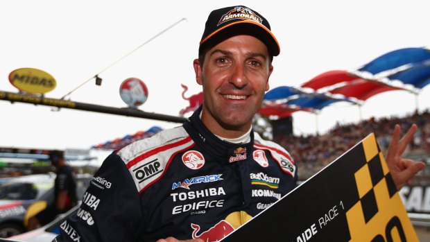 Jamie Whincup driver of the #1 Red Bull Racing Australia Holden.