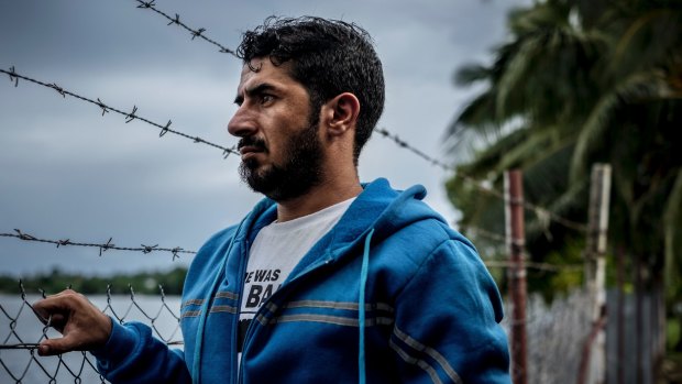 Behnam Satah, a Kurdish refugee, on Manus Island. The allegations of crimes against humanity, including torture, deportation, persecution, and other inhumane acts, stem from Australia's post-9/11 policy toward asylum-seekers known as the 'Pacific Solution'.