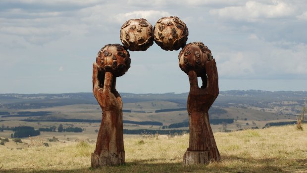 Sculpture by Stephen King on his property near Walcha NSW.