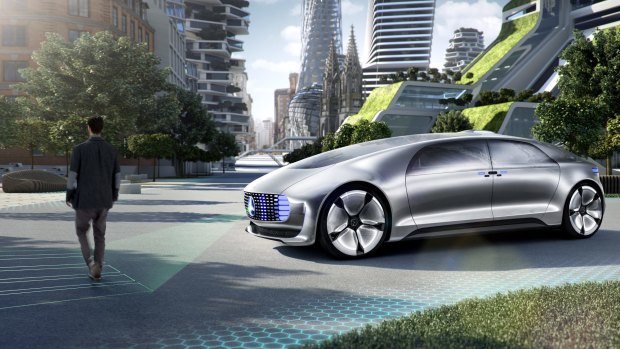 The Mercedes-Benz F015 driverless car is programmed to avoid collisions, but not at risk to the occupants.