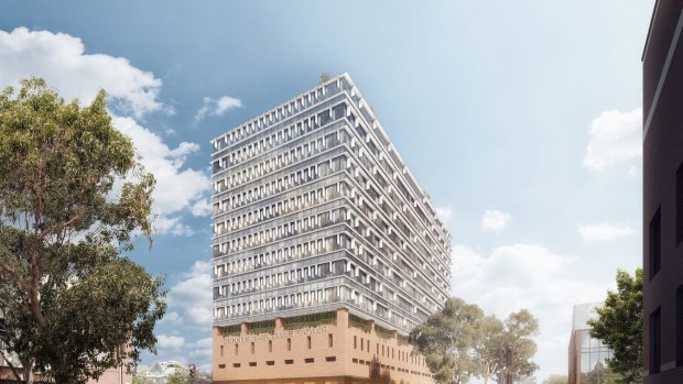 An artist's impression of the proposed building at 20 Brougham Street, Geelong.