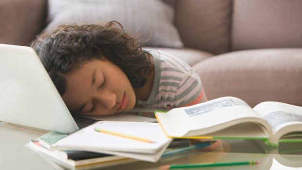 Working: The sleep test indicated why it's important for students to be well-rested.