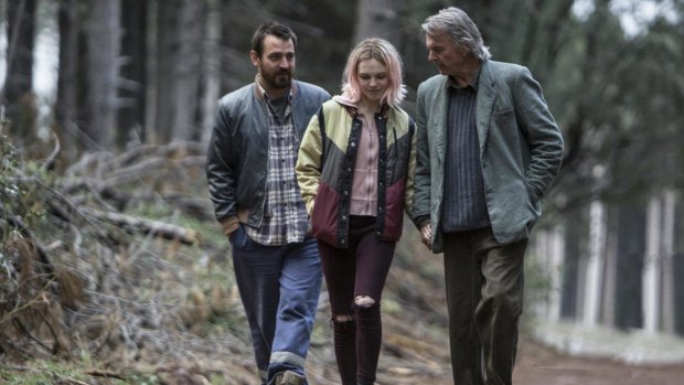 Looking for Grace film still starring Odessa Young (C) Eden Leslie (L) and Sam Neill (R)