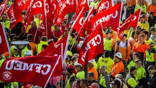 A Federal Court judge granted an injunction against the CFMEU.