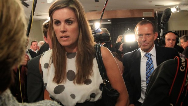 Former prime minister Tony Abbott and his chief of staff, Peta Credlin.