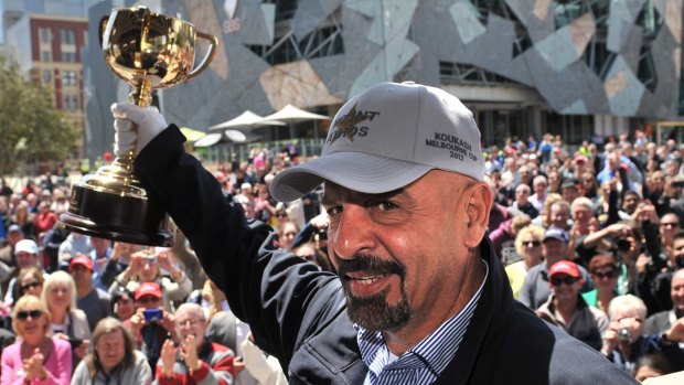Cup runneth over: Marwan Koukash at the Melbourne Cup parade in 2013.