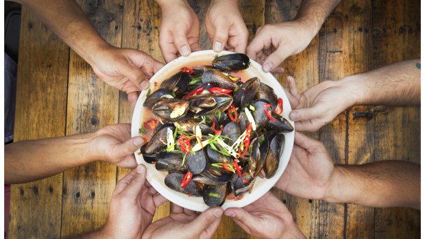 At the Little Creatures brewery in Geelong the restaurant is recycling the used mussel shells for use in a project to restore shellfish reefs in Port Phillip Bay.