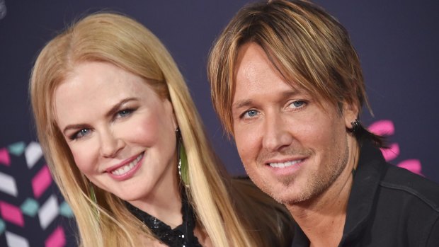 Keith Urban, pictured with wife Nicole Kidman, was nominated in two categories. 