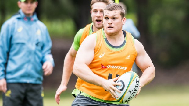 Chosen: Tom Robertson will be the only one of the Waratahs' 2016 Wallabies to run out against the Brumbies.