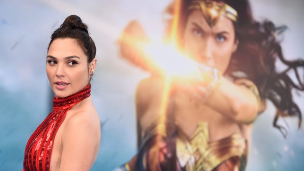 Gal Gadot arrives at the world premiere of <i>Wonder Woman</i> in Los Angeles. 
