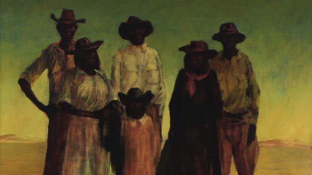 The controversy over this Russell Drysdale painting, <em>Group of Aborigines</em>, 1953, prompted a large bequest by John Cuningham to the Art Gallery of NSW. 
