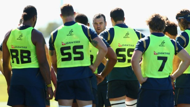 Ready to rise up the rankings: Michael Cheika and the Wallabies.