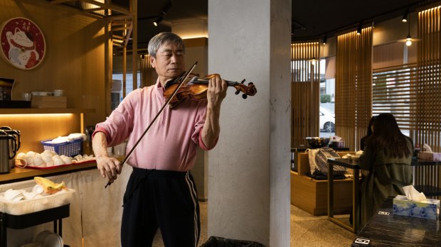 Dumplings with a side of violin at the new Chinese Noodle Restaurant