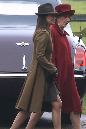 Pippa Middleton also attended the service.