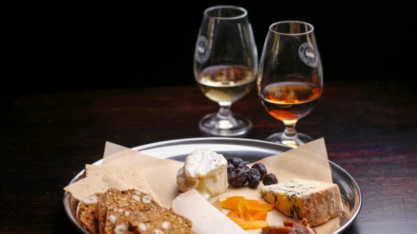 Whisky and cheese at the Melbourne Whisky Room.