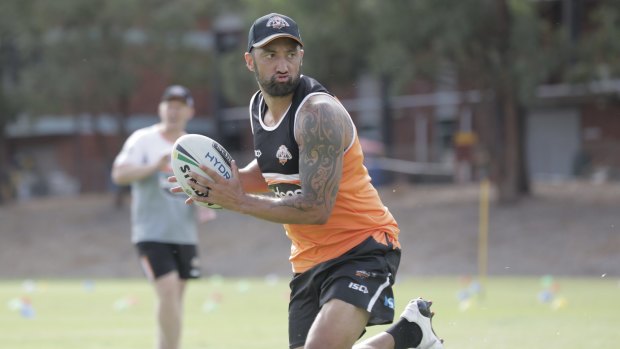 Return set: Benji Marshall will play for the Tigers in their trial against the Sharks in late February.