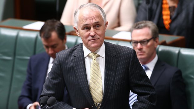 Prime Minister Malcolm Turnbull in Parliament on Thursday.