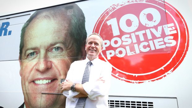 Bill Shorten during the 2016 election campaign. 