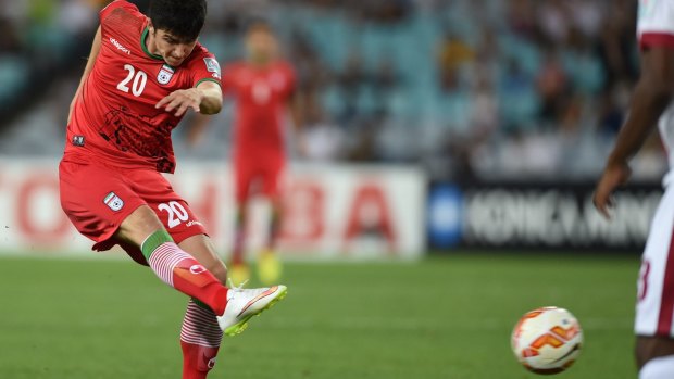 Decisive: Sardar Azmoun's strike settled the group c match. 