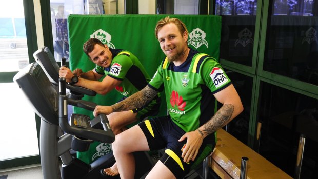 Raiders halves Aidan Sezer and Blake Austin won't play together until at least round one.