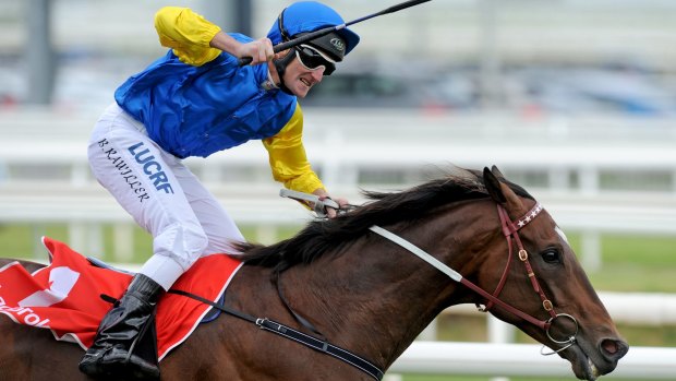 Jockey Brad Rawiller is hoping that Black Heart Bart can defy the challenge of a hefty weight to win the Railway Stakes.