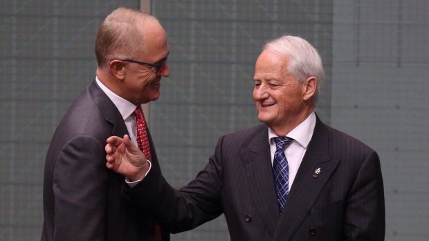 Former chief whip Philip Ruddock, pictured right, says he would step into the Speaker's role "if my parliamentary colleagues sought it".