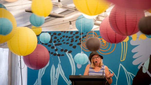 An emotional Rosie Batty was overwhelmed by the talent and strength of the young women who organised Colourathon.