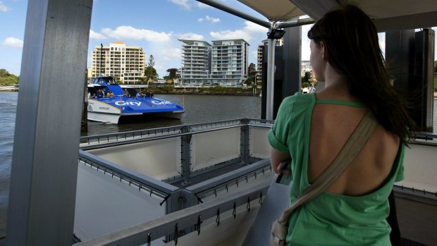 The Sydney Street ferry stop was damaged in the 2011 flood.