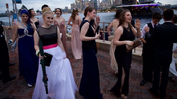 Fashion parade; Year 12 students from Killara High School before their formal.

12th November 2015
Photo: Wolter Peeters
The Sydney Morning Herald