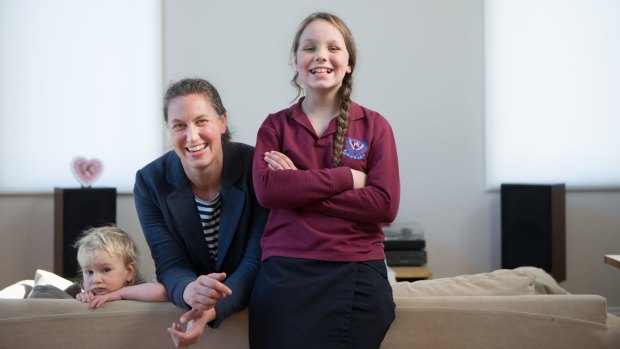 Emily Meyer has been helping deliver the ethics program at Toorak Primary School, which her daughter Jemima attends.