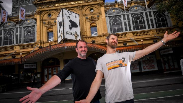 Trey Parker and Matt Stone in Melbourne for the Australian premiere of The Book of Mormon.