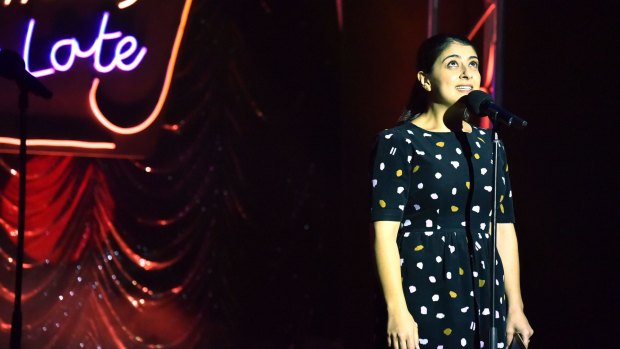 Susie Youssef hosting Comedy up Late at the Melbourne International Comedy Festival. 