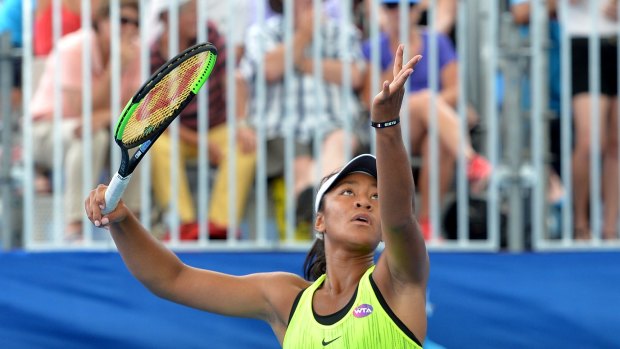 Destanee Aiava has been knocked out of the Brisbane International.